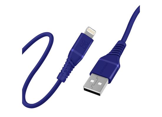 Promate PowerLine-Ai120 USB-A to Lightning Cable, High Tensile 2.4A Super-Fast USB-A to Lightning Charger with 480 Mbps Data Sync and 120 cm Anti-Tangle Silicone cord